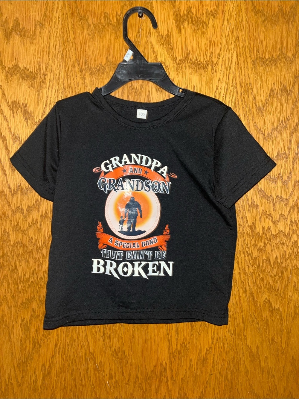 Grandpa and Grandson Graphic Tee - Black